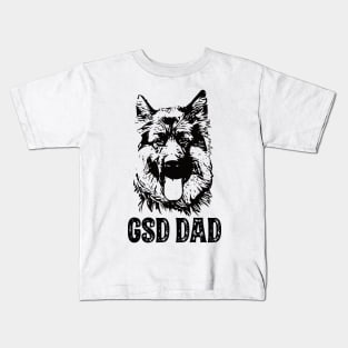 GSD Dad German Shepherd Dog Kids T-Shirt